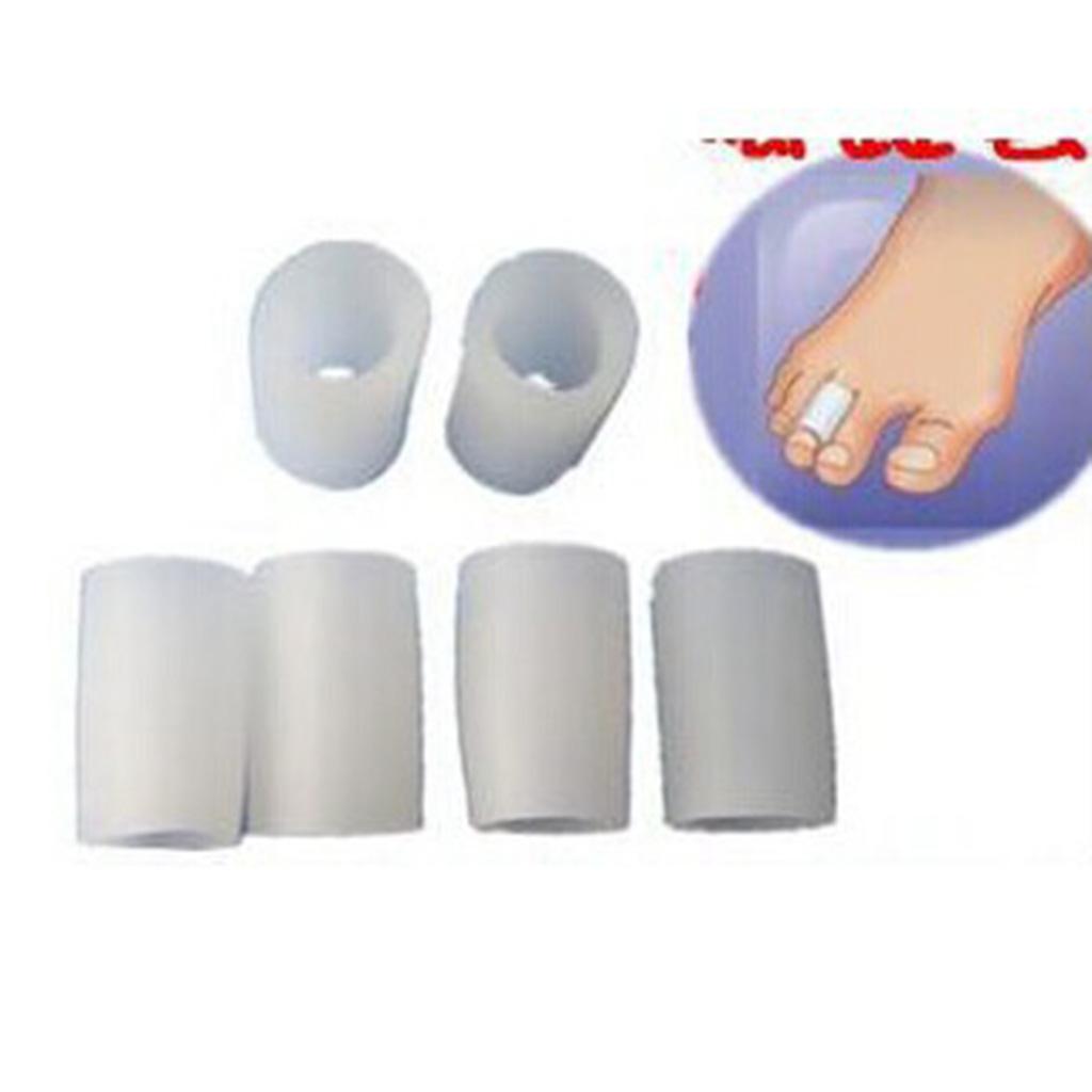 20 Pairs Silicone Toe Sleeves Tube Caps Cushions Protectors Feet Care S/L