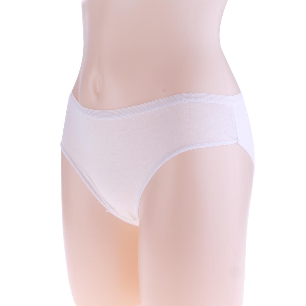 Disposable One Time Cotton Briefs Underwear Knickers Panties Female Women M
