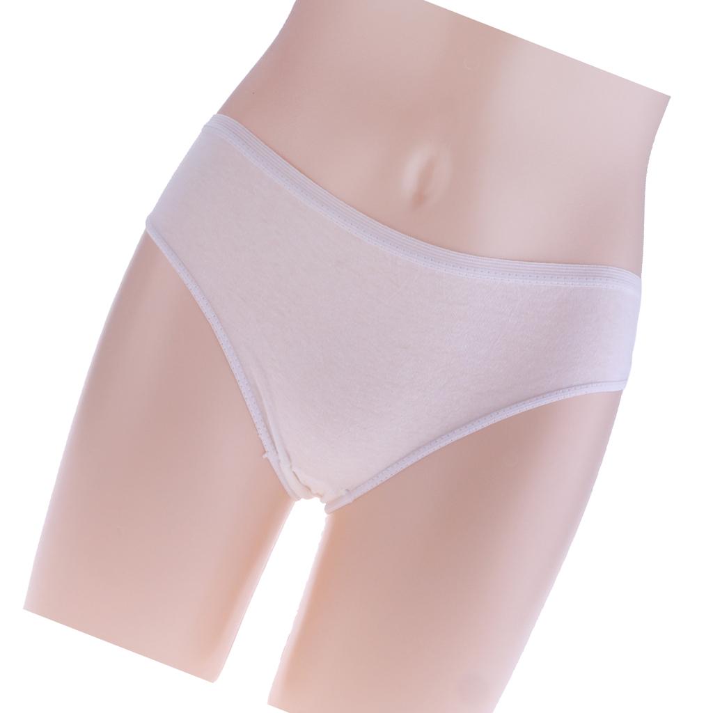 Disposable One Time Cotton Briefs Underwear Knickers Panties Female Women M