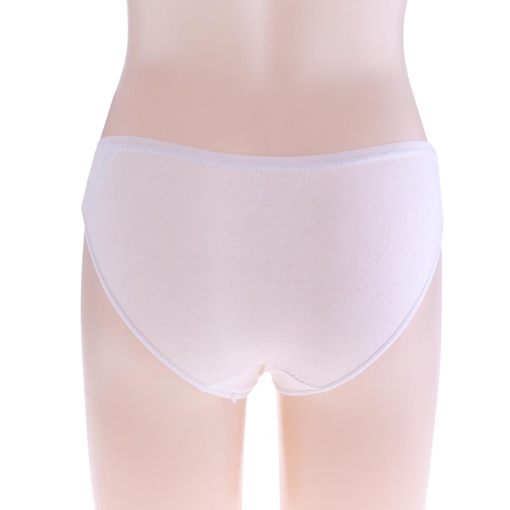 Disposable One Time Cotton Briefs Underwear Knickers Panties Female Women M