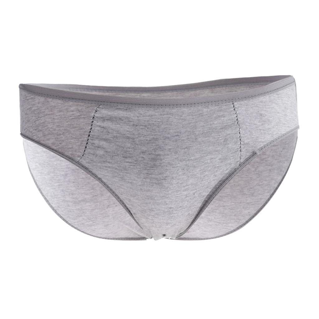 5 Pieces Adults Disposable Briefs Travel Men One Time Underwear XL Gray