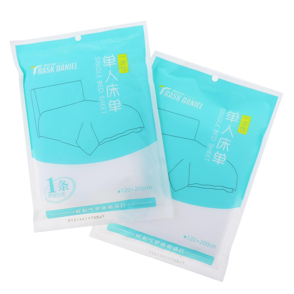 2 Pieces Disposable Travel Non-woven Bed Sheets Salon Bed Table Cover M