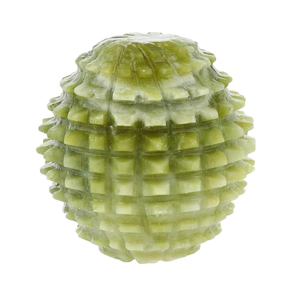 Natural Jade Stone Acupuncture Trigger Point Massage Ball Hand Exercise Tool