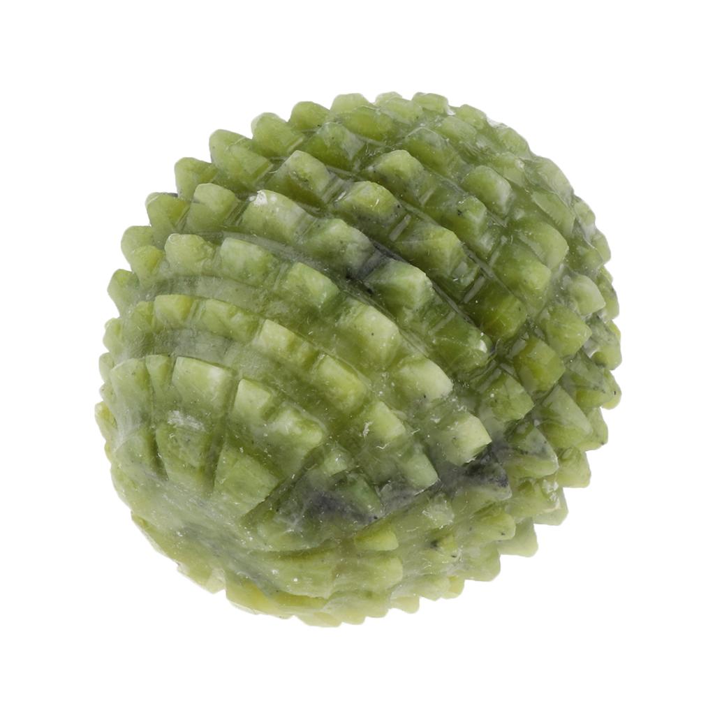 Natural Jade Stone Acupuncture Trigger Point Massage Ball Hand Exercise Tool