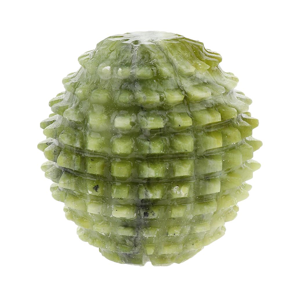 Natural Jade Stone Acupuncture Trigger Point Massage Ball Hand Exercise Tool