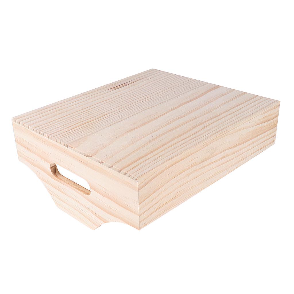 42 Slots Essential Oil Holder Display Wooden Storage Case Tray Organizer