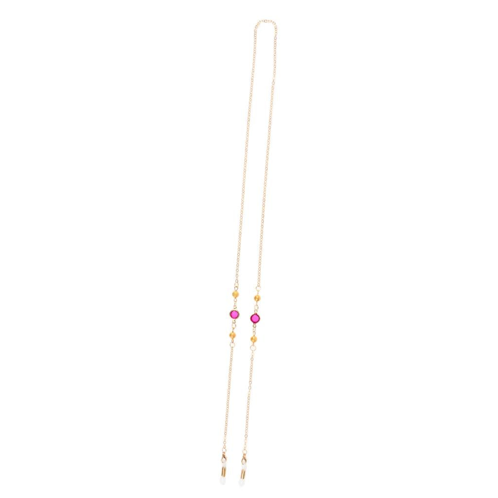 Golden Eyeglass Necklace Holder Eyewear Neck Cord Glasses Strap Rose