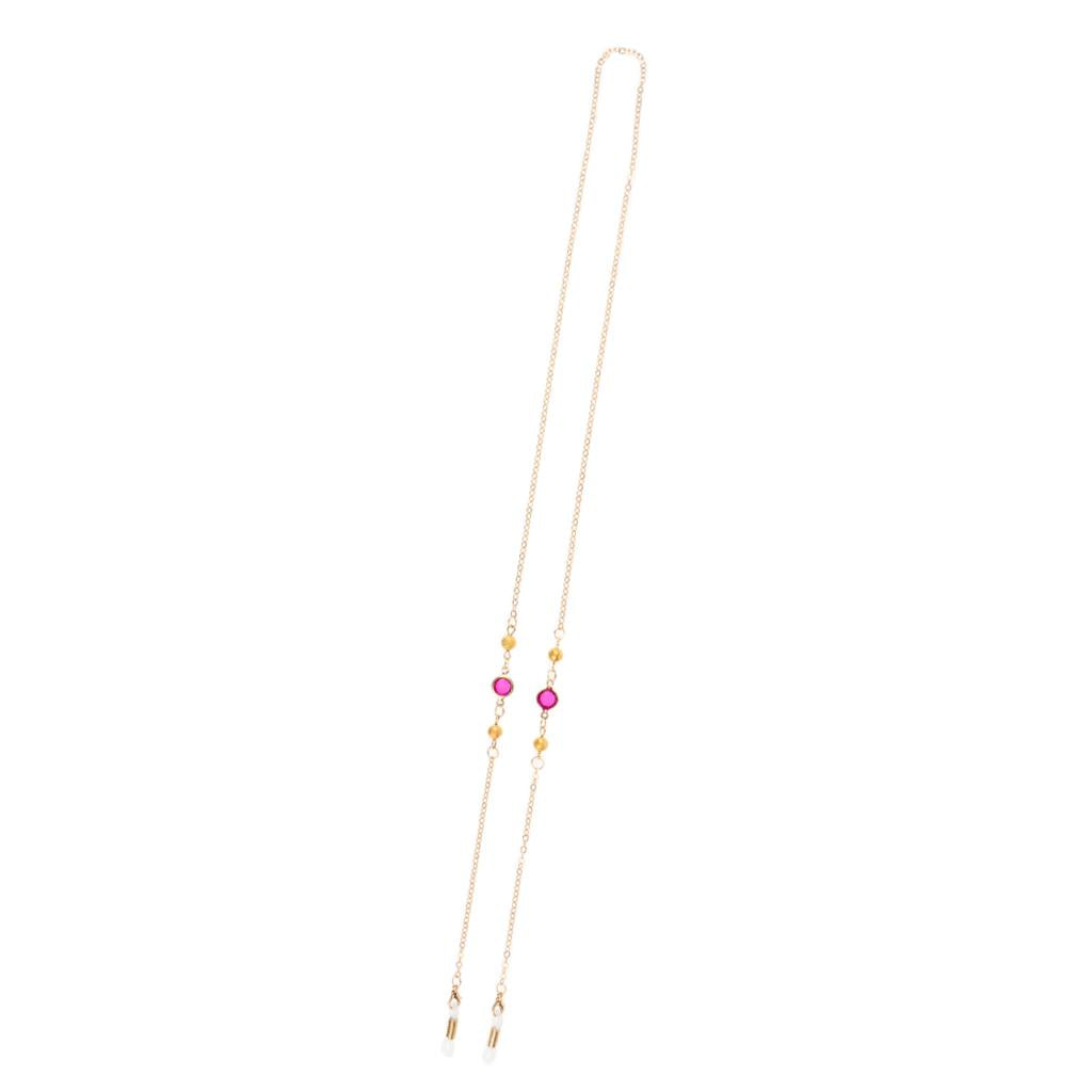Golden Eyeglass Necklace Holder Eyewear Neck Cord Glasses Strap Rose