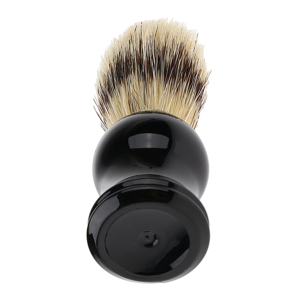 Dense Bristle Wooden Handle Shaving Brush Grooming Tool for Men Salon Barber