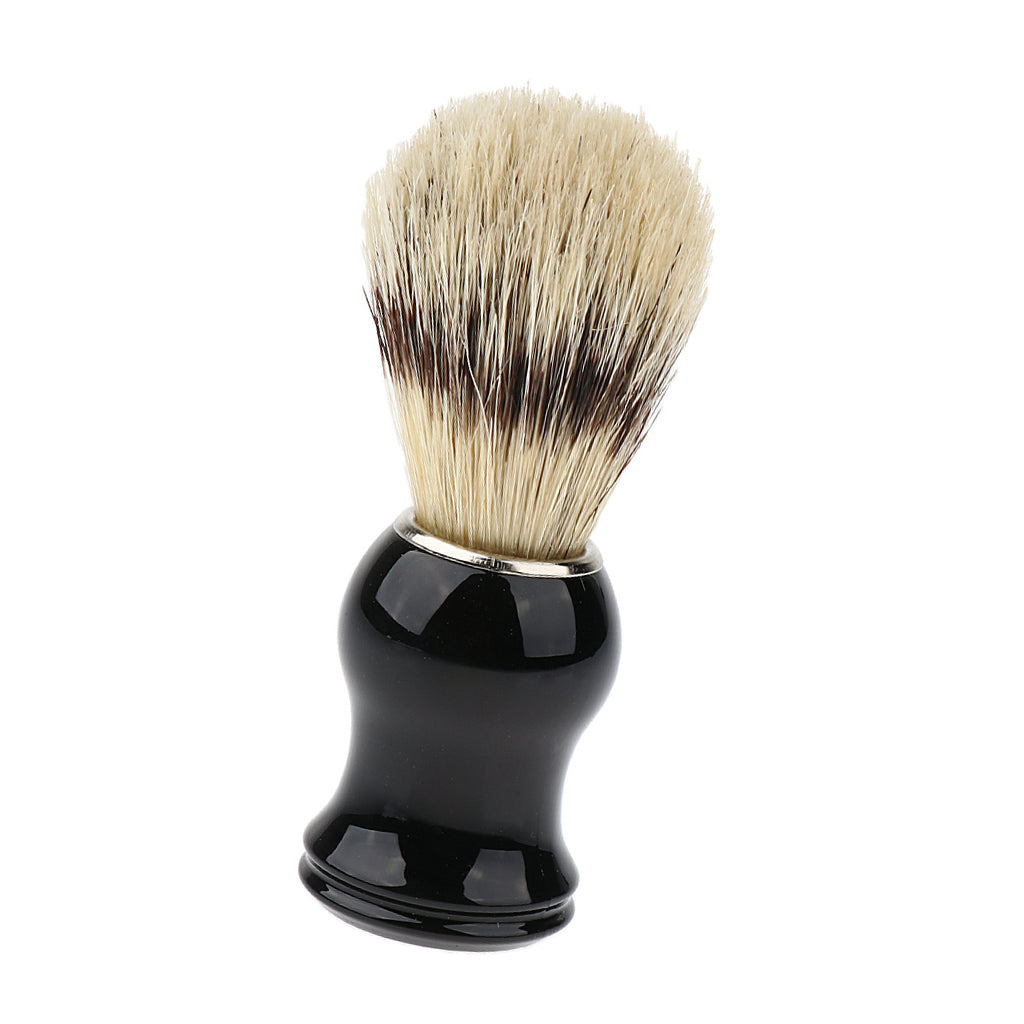 Dense Bristle Wooden Handle Shaving Brush Grooming Tool for Men Salon Barber