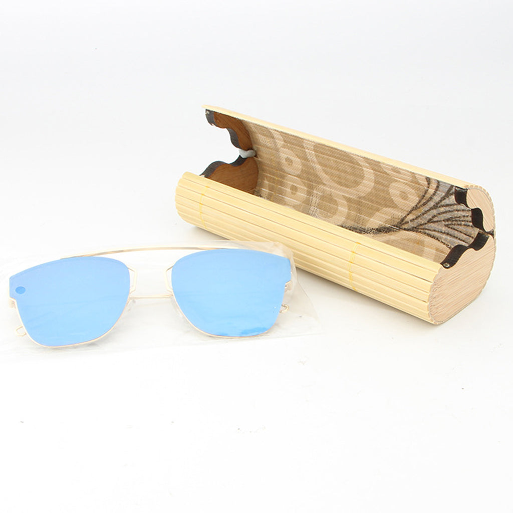 Wooden Eyewear Eyeglass Case Bamboo Sunglasses Storage Reading Glasses Box