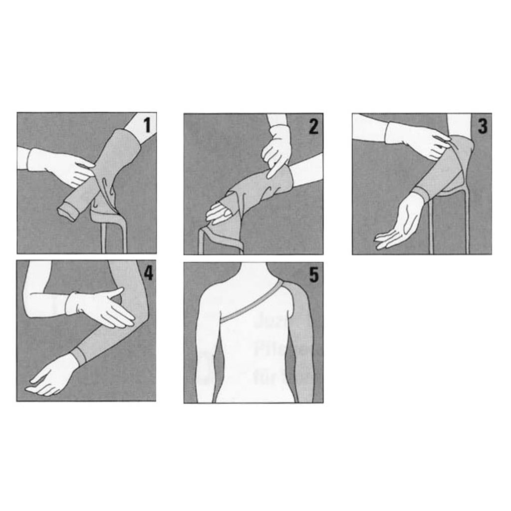 Women Mastectomy Compression Left Arm Sleeve Anti Swelling Support Glove M