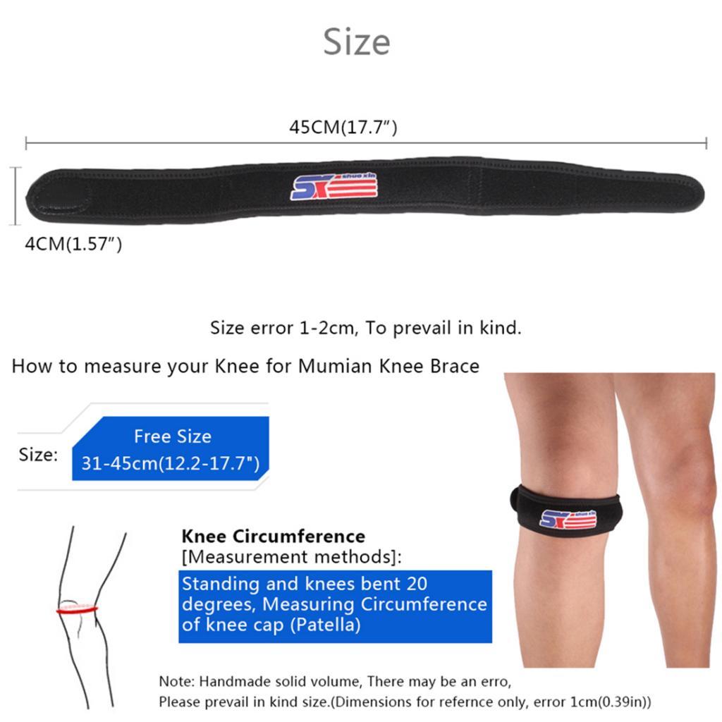 Silicon Sport Patella Tendon Band Brace Knee Support Guard Protector