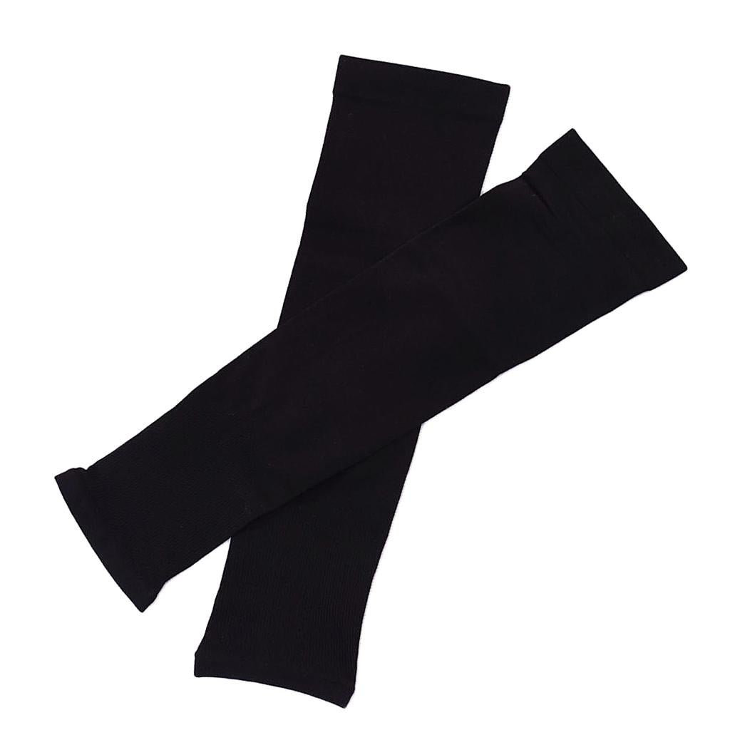 1 Pair UV Protection Cooling Arm Compression Sleeves without Finger Hole