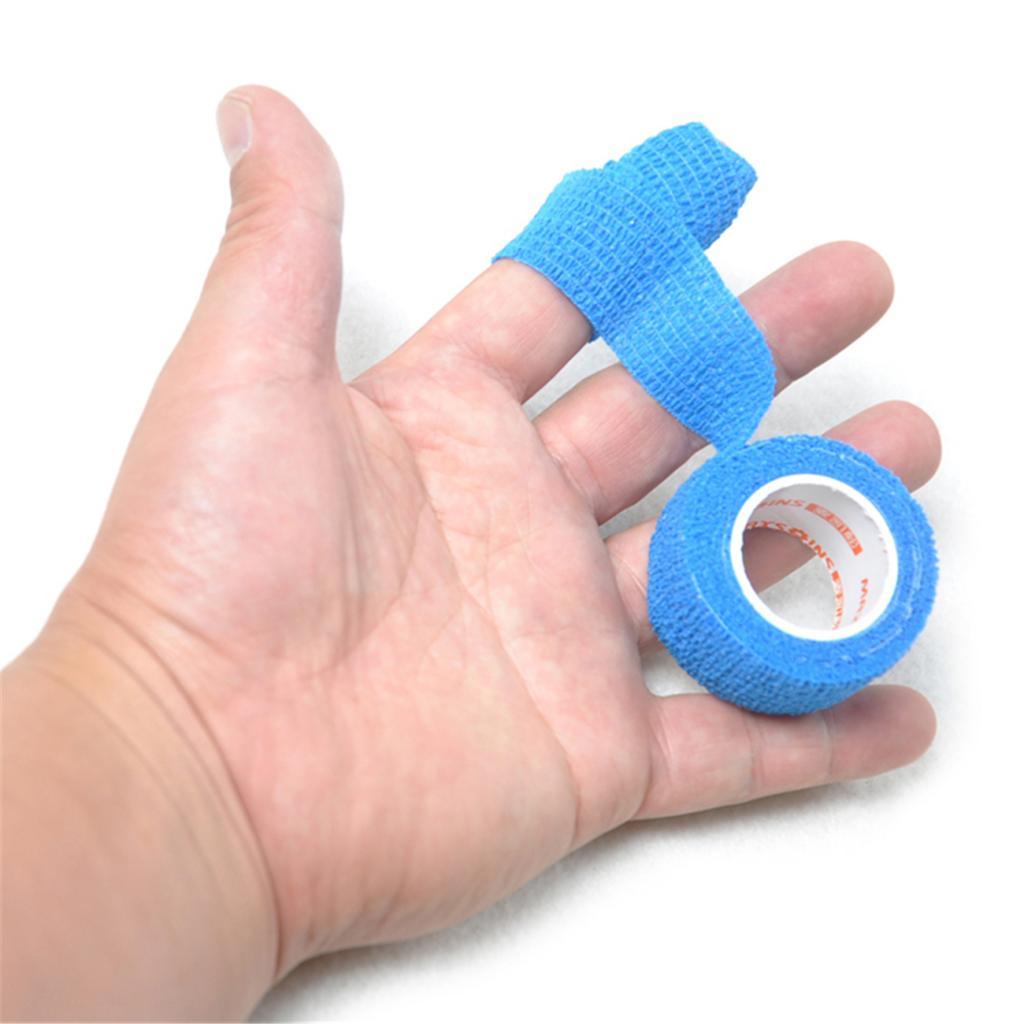 Self Adhesive Bandage Roll Elastic Cohesive Tape First Aid Wrap Light Blue