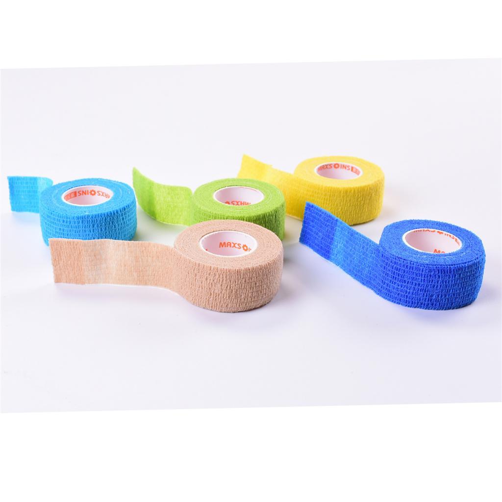 Self Adhesive Bandage Roll Elastic Cohesive Tape First Aid Wrap Light Blue