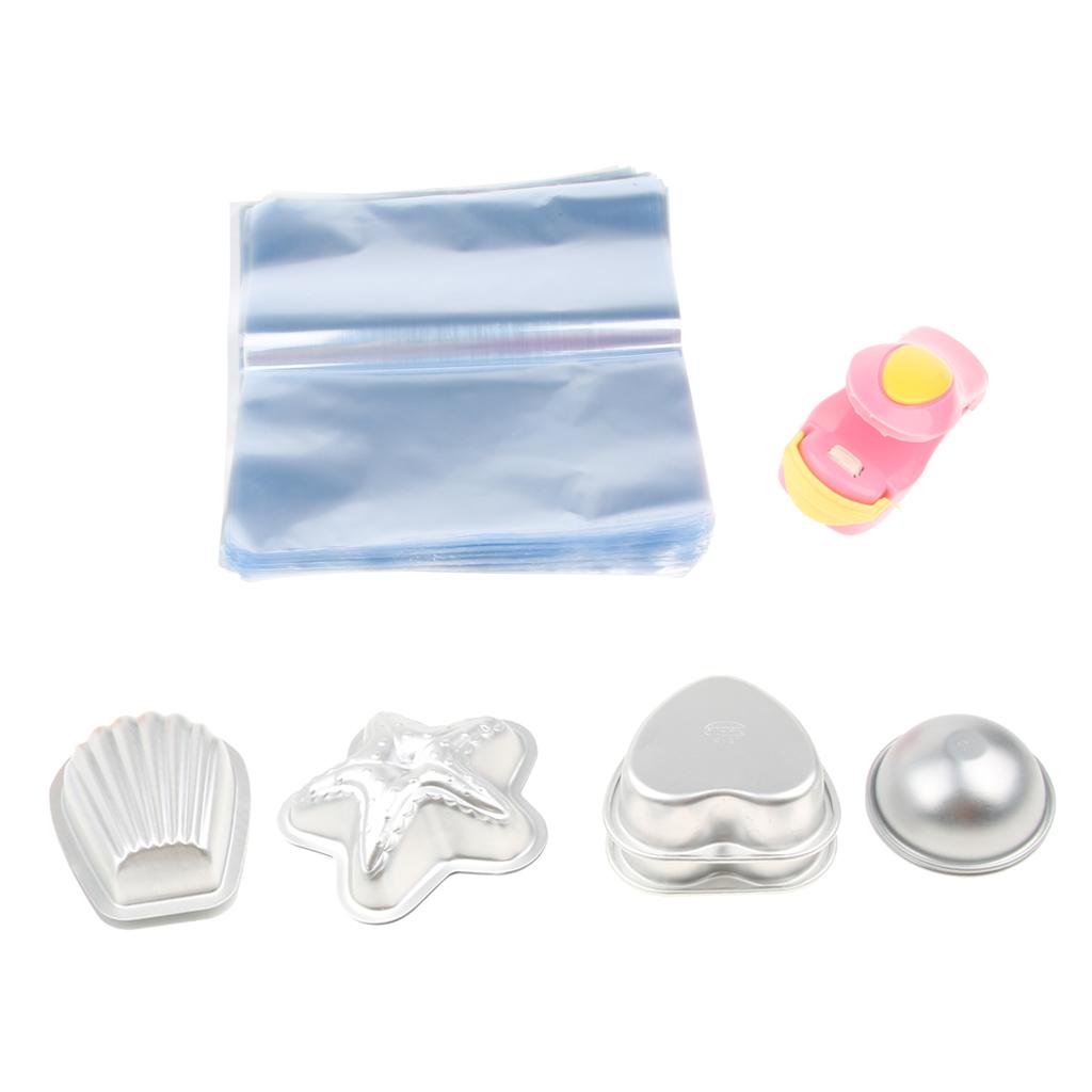Handmade Bath Bomb Mold Soap Making Mould Tools Craft Kit with Heat Sealer