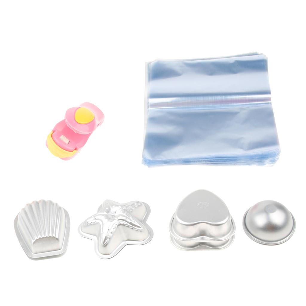 Handmade Bath Bomb Mold Soap Making Mould Tools Craft Kit with Heat Sealer
