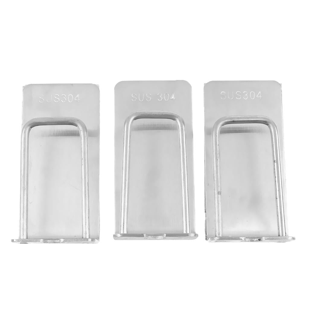 Set of 4 Pieces Wall Mount Shower Bathroom Toothbrush Toothpaste Cup Holder