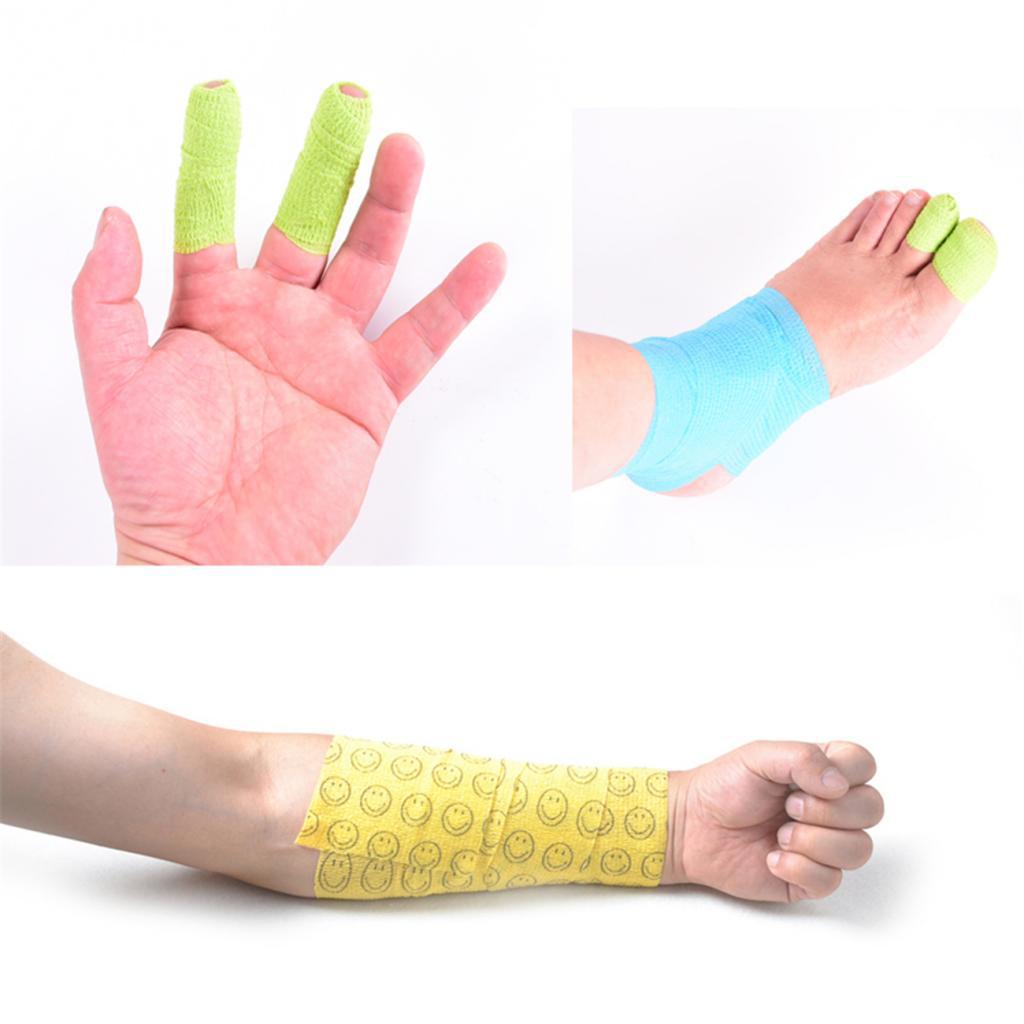 Sports Non Woven Self Adhesive Cohesive Wrap Bandage Tape 4.5m White