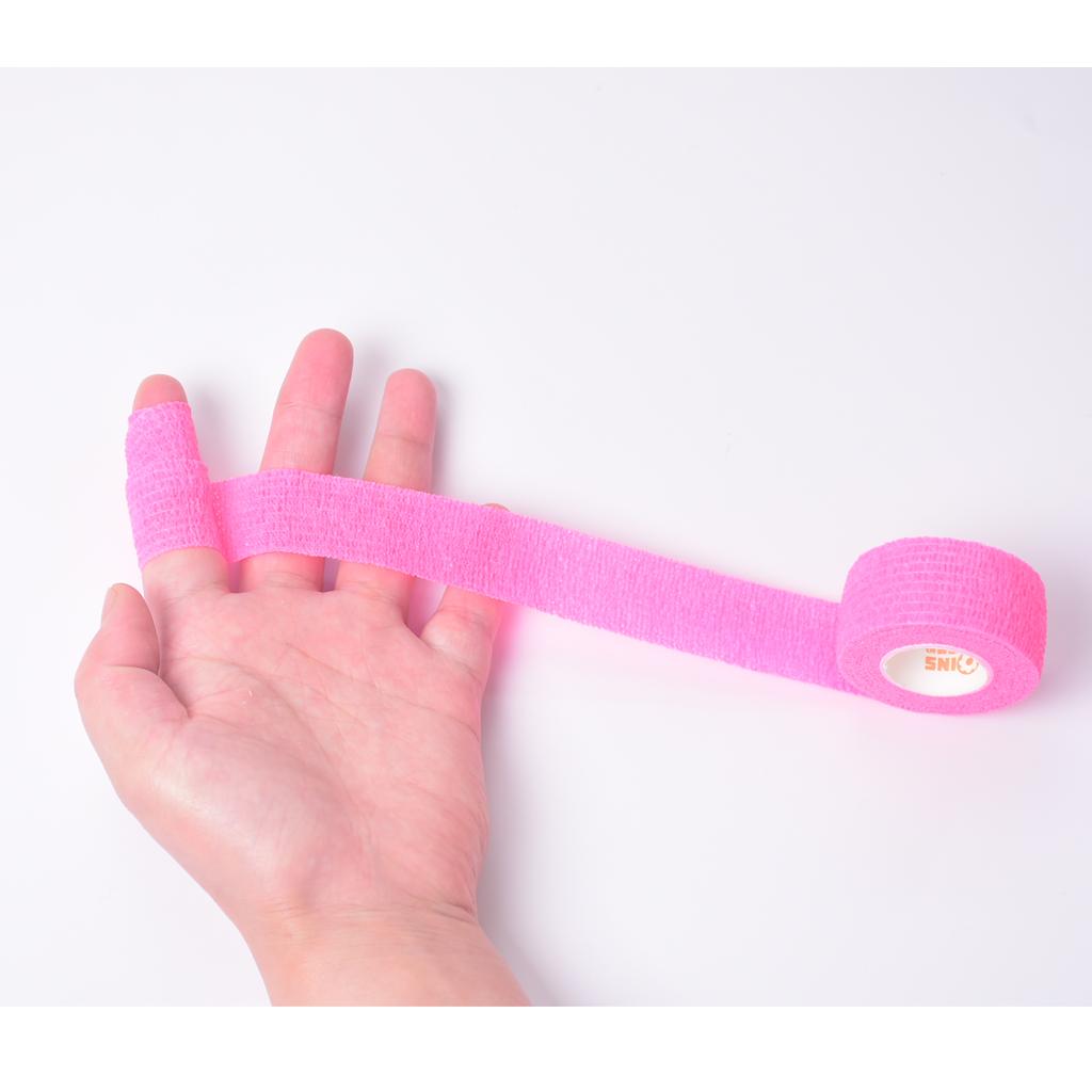 Sports Non Woven Self Adhesive Cohesive Wrap Bandage Tape 4.5m Pink