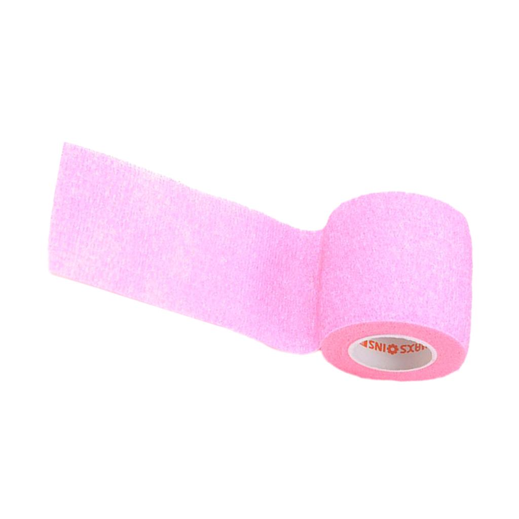 5cm Self Adhesive Bandage Elastic Tape Wrap for First Aid Fluorescent Pink