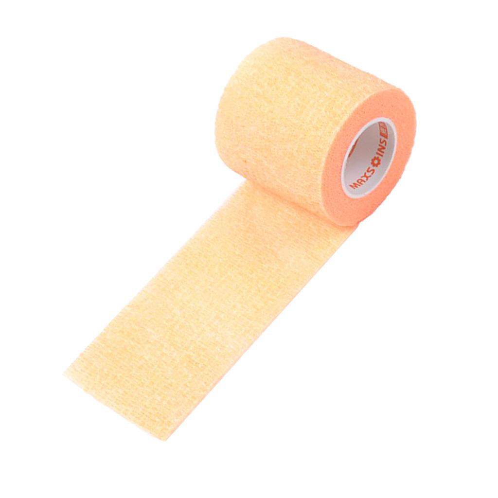 5cm Self Adhesive Bandage Elastic Tape Wrap for First Aid Fluorescent Orange