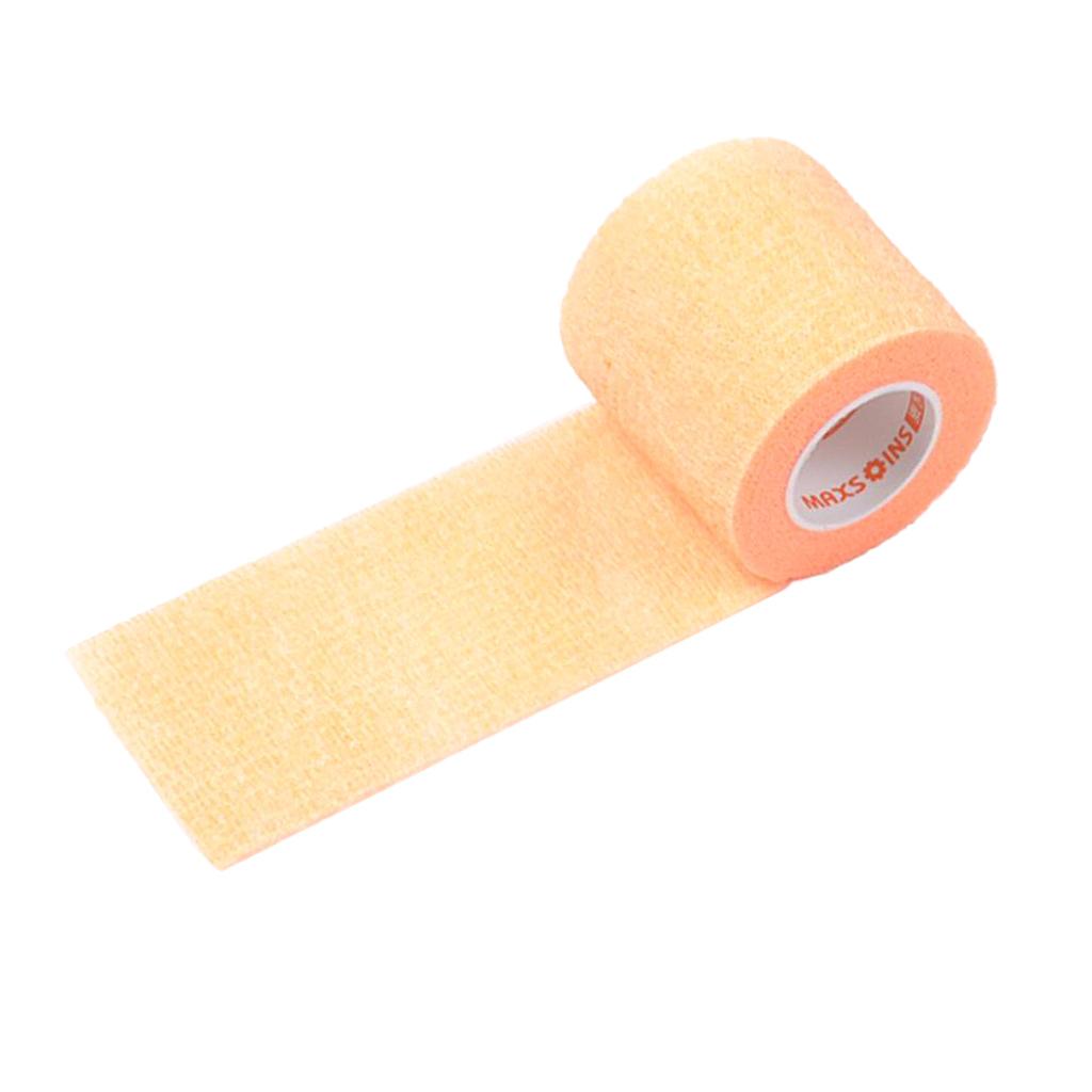 5cm Self Adhesive Bandage Elastic Tape Wrap for First Aid Fluorescent Orange