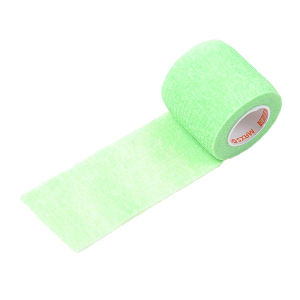 5cm Self Adhesive Bandage Elastic Tape Wrap for First Aid Fluorescent Green