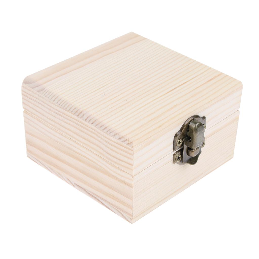 Travel Mini Wood Box Storage Case Organizer for Soap Craft Jewelry Trinket