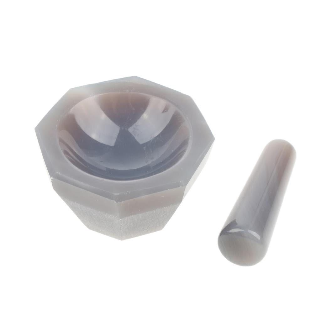 Mortar and Pestle Set Herbs Medicine Pill Crusher for Home or Labs