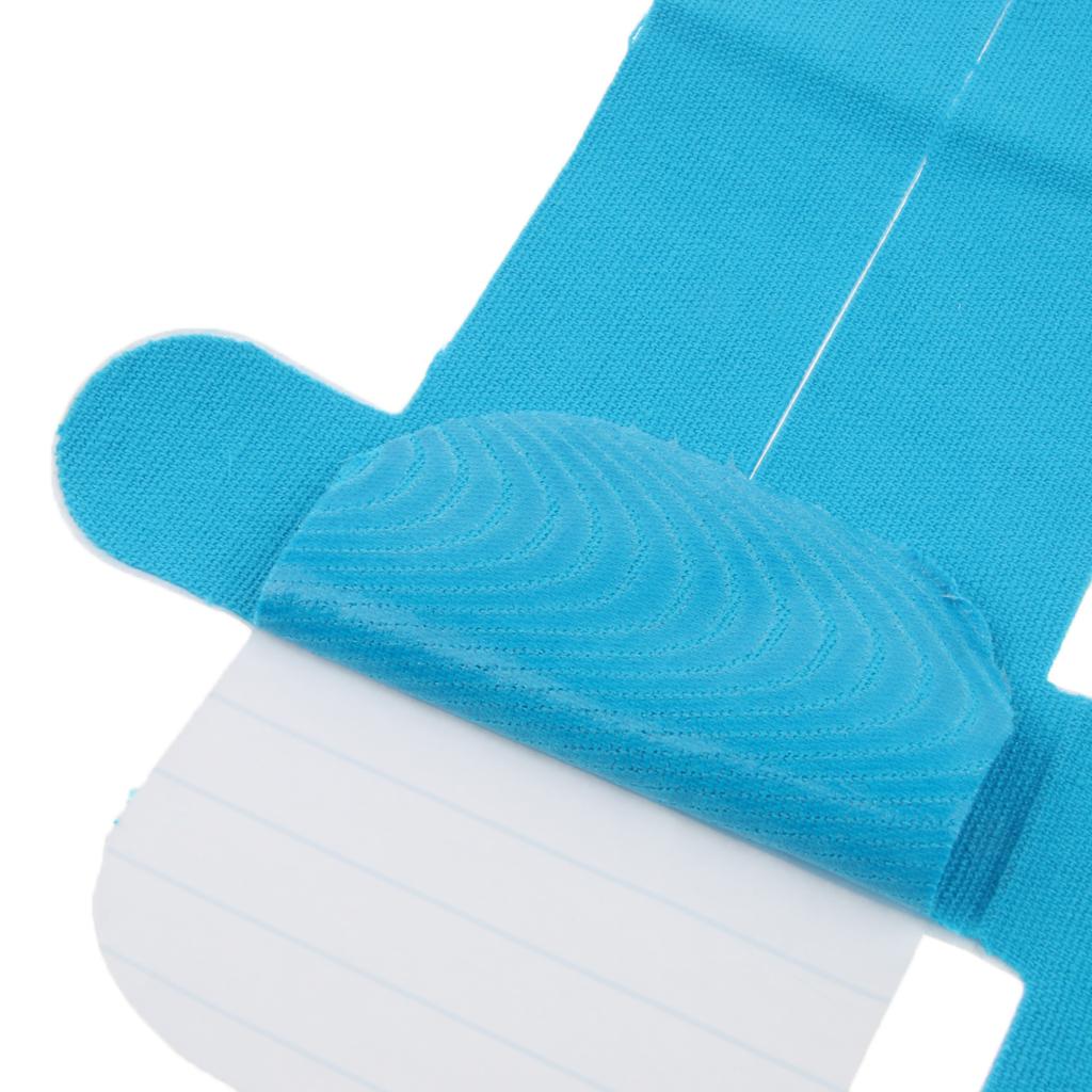 Cotton Elastic Sports Bandage Muscle Adhesive Tape for Waist Knee 04 Blue