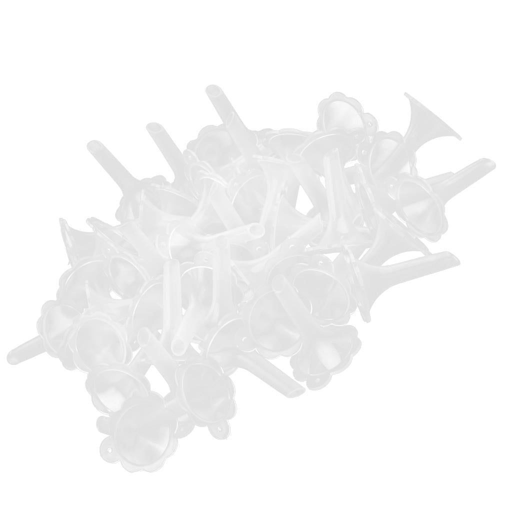 50pcs Funnels for Filling Perfume Diffuser Bottle Liquid Oil Flower Shape
