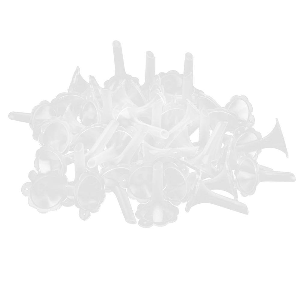 50pcs Funnels for Filling Perfume Diffuser Bottle Liquid Oil Flower Shape