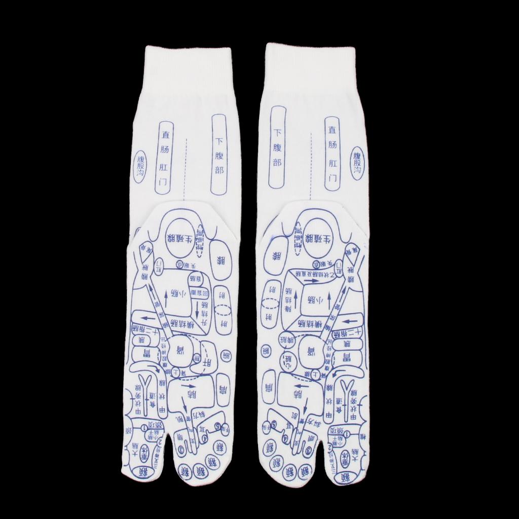 1 Pair Foot Pressure Point Acupuncture Reflexology Socks for Men Women S