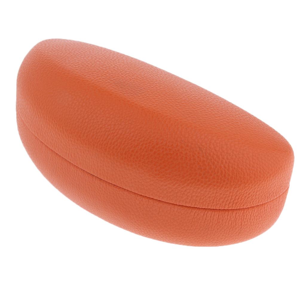Metal Hard Eyeglasses Box Sunglasses Spectacles Protector Case Orange