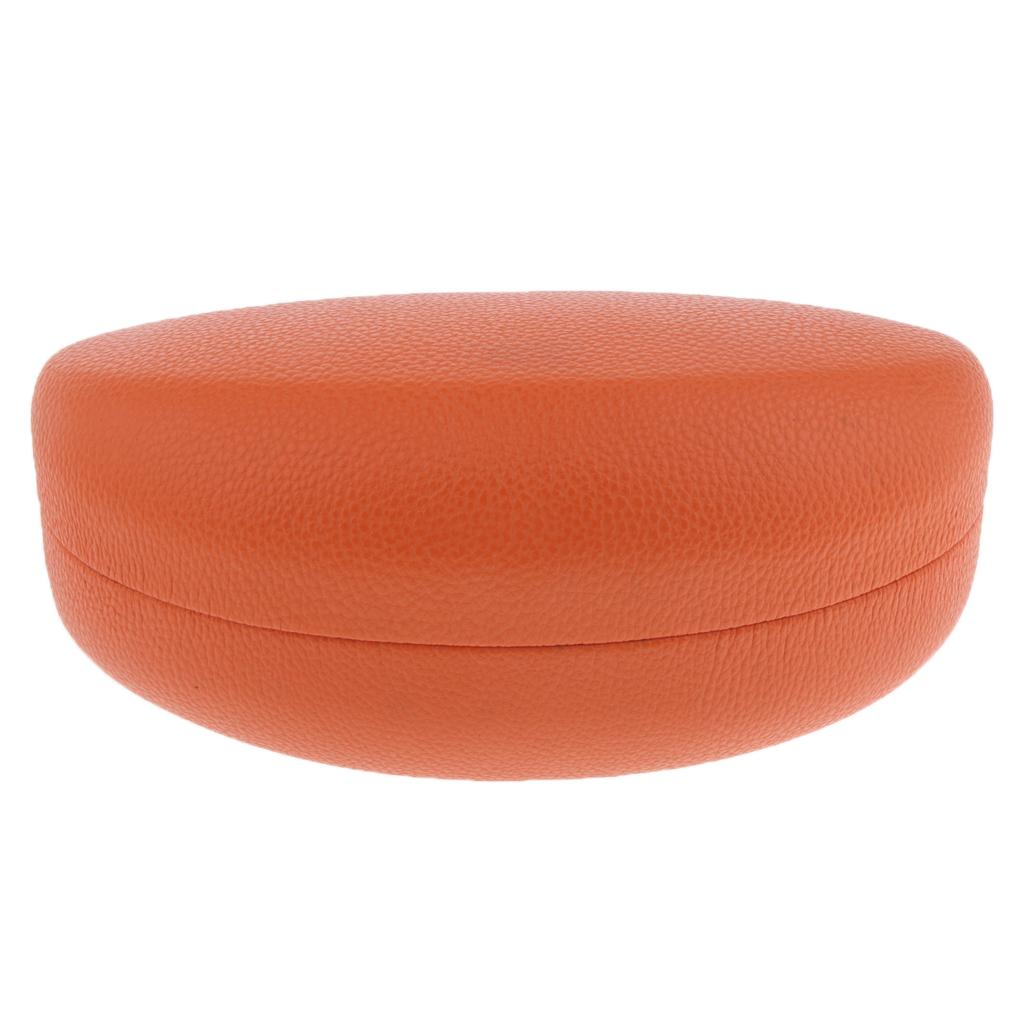 Metal Hard Eyeglasses Box Sunglasses Spectacles Protector Case Orange
