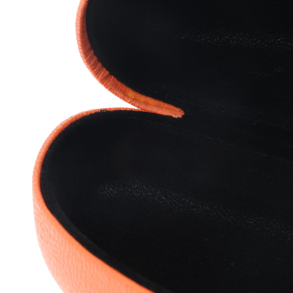 Metal Hard Eyeglasses Box Sunglasses Spectacles Protector Case Orange