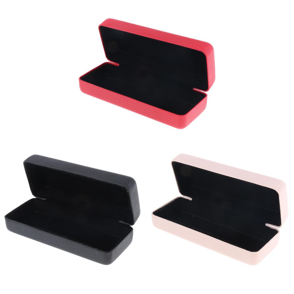 5xDurable Eyeglass Case Eyewear Storage Box Glasses Sunglasses Protector Red