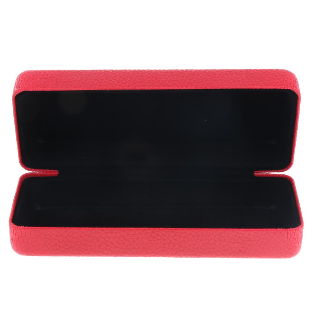 5xDurable Eyeglass Case Eyewear Storage Box Glasses Sunglasses Protector Red