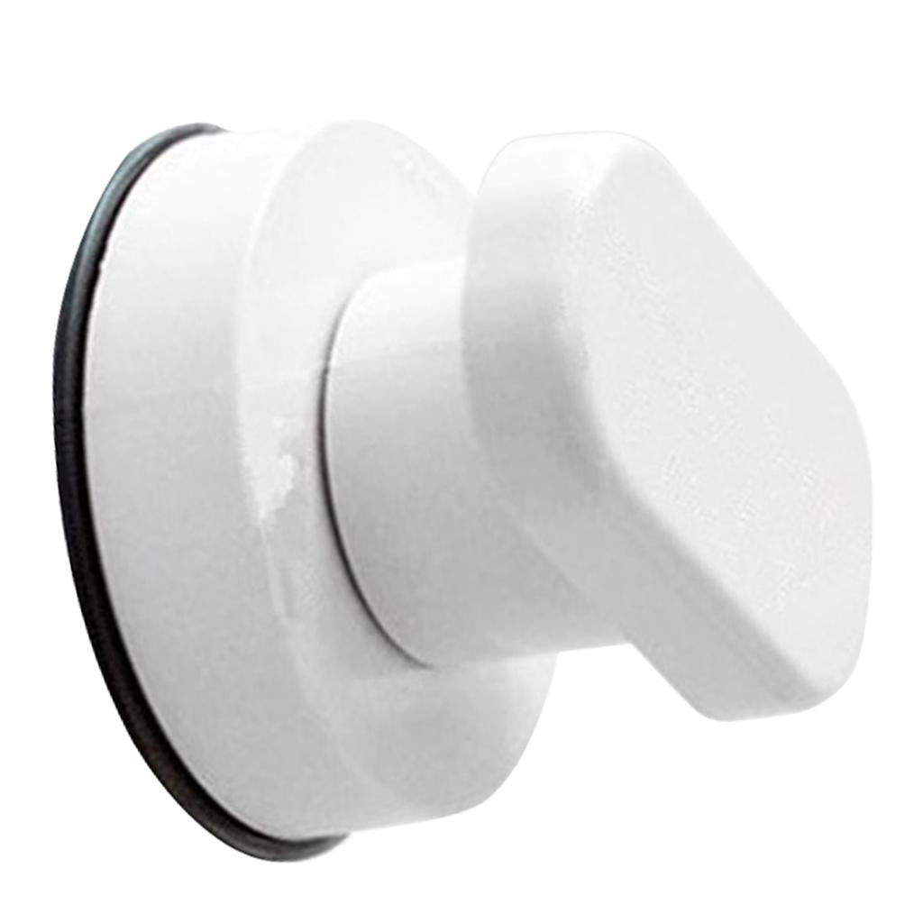 Bathroom Shower Suction Cup Safety Knobs Handle Exterior Interior White