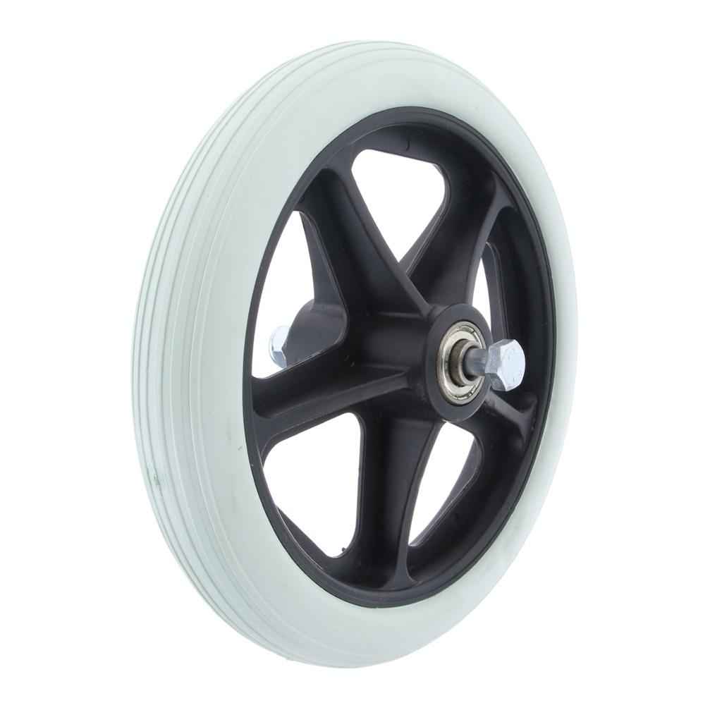 1pc 7" Wheelchair Replacement Front Wheel Smooth Castor Silent Supplies Grey
