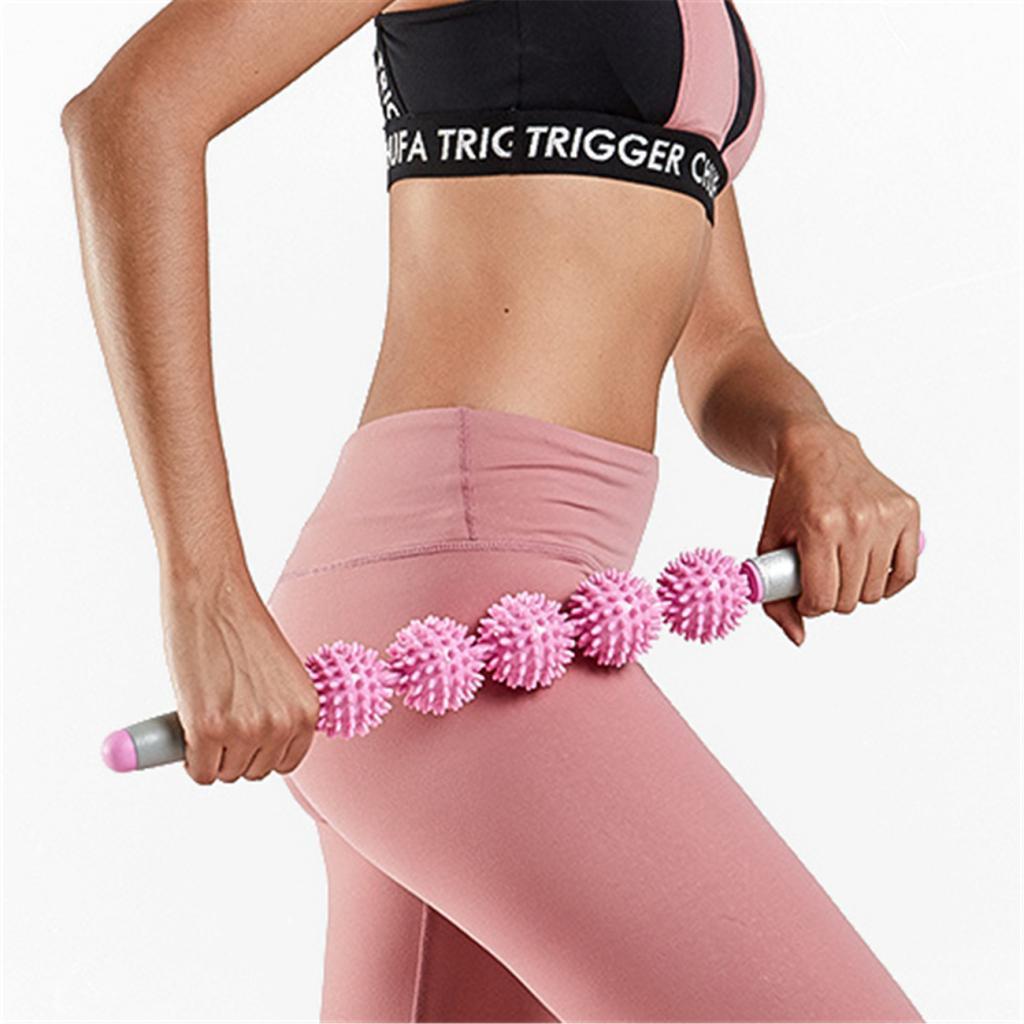 Handheld 5cm Spiky Ball Trigger Point Muscle Release Massage Roller Stick