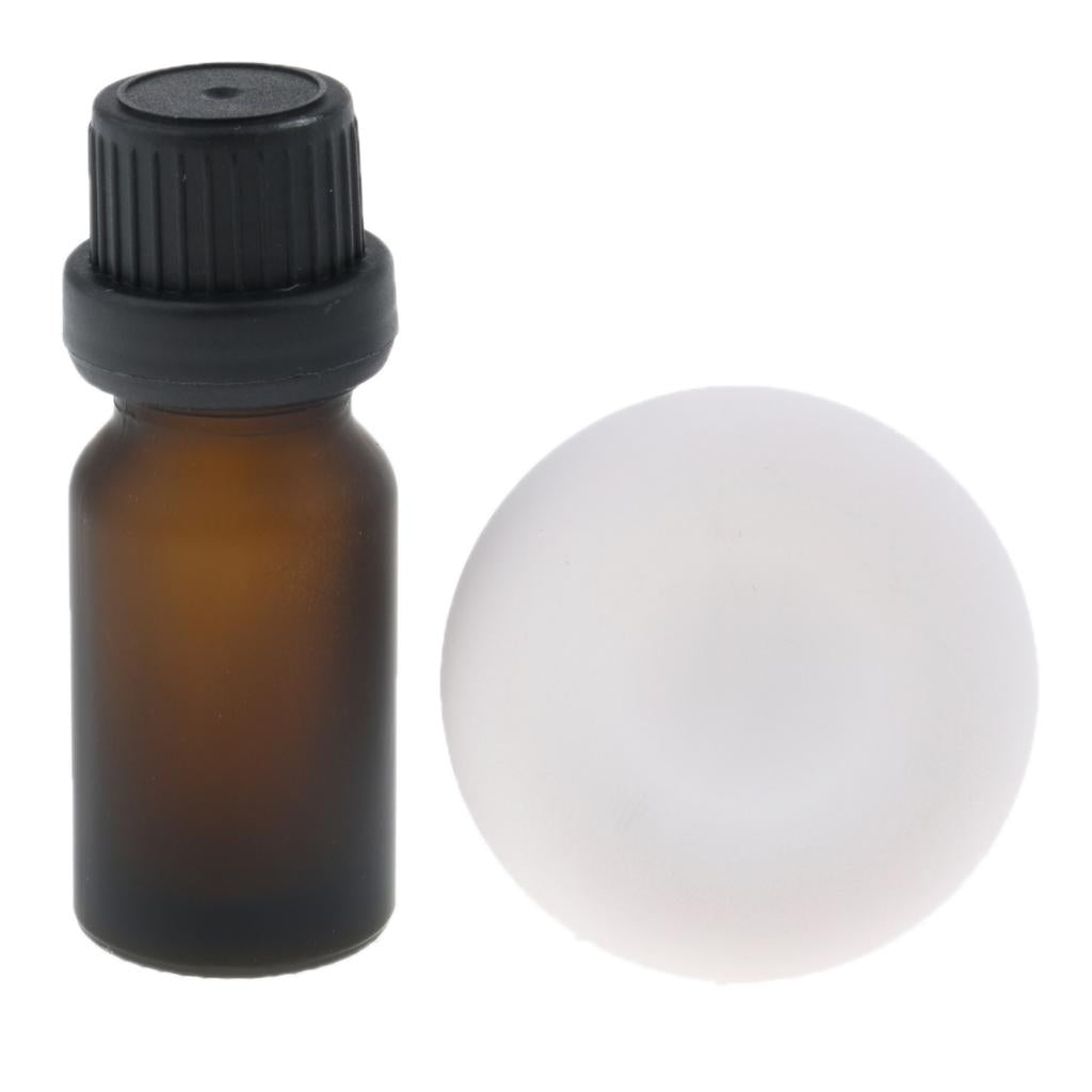 Diatomite Earth Car Air Freshener Essential Oils Diffuser with Bottle Light Pink