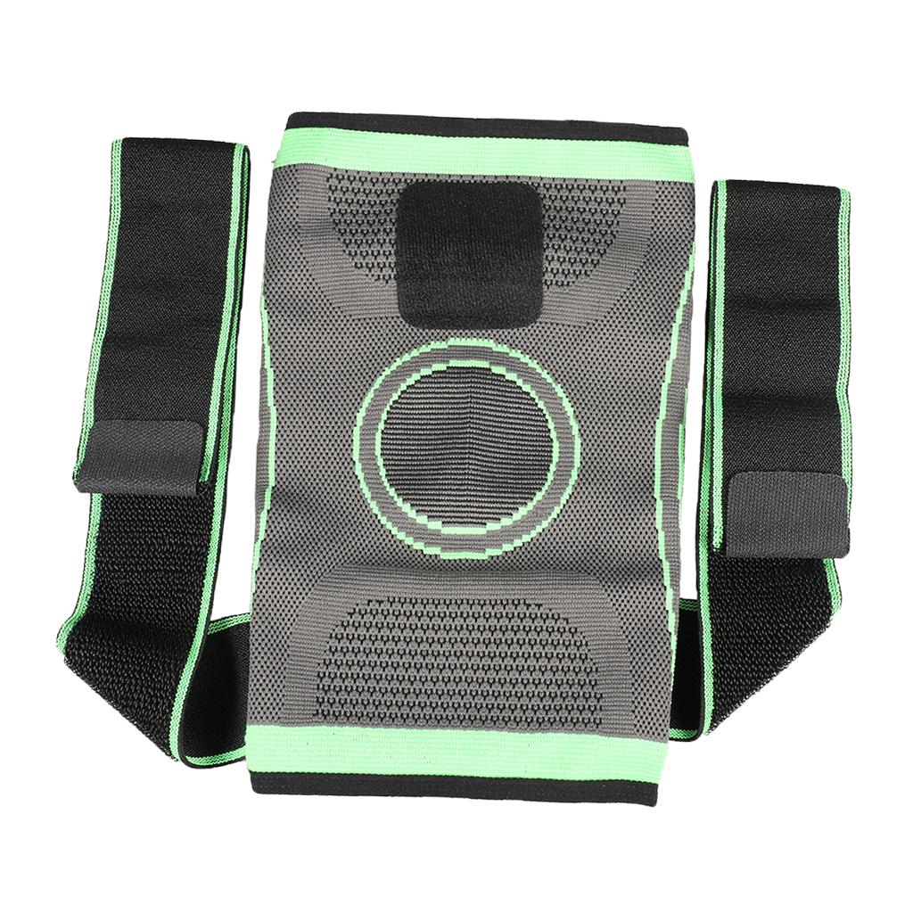 Breathable Knee Compression Sleeve Support Brace Guard Protector Wrap XL