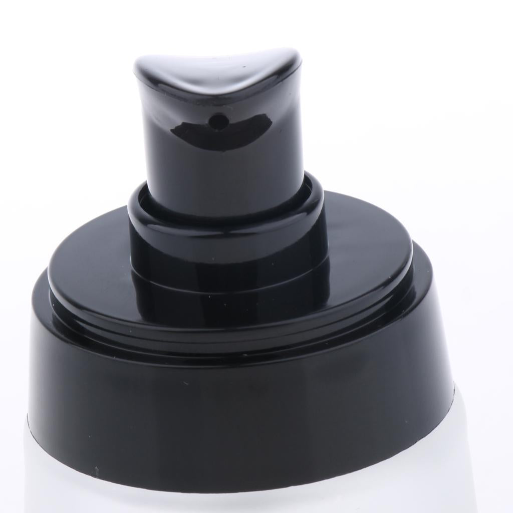 2 Pieces 30ml Frosting Glass Refillable Empty Pump Spray Bottle Black Pump