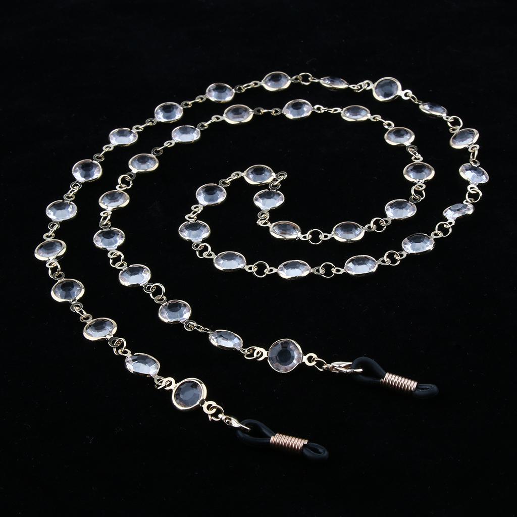Metal Eyeglasses Reading Glasses Sunglasses Holder Necklace Chain Cord Gold