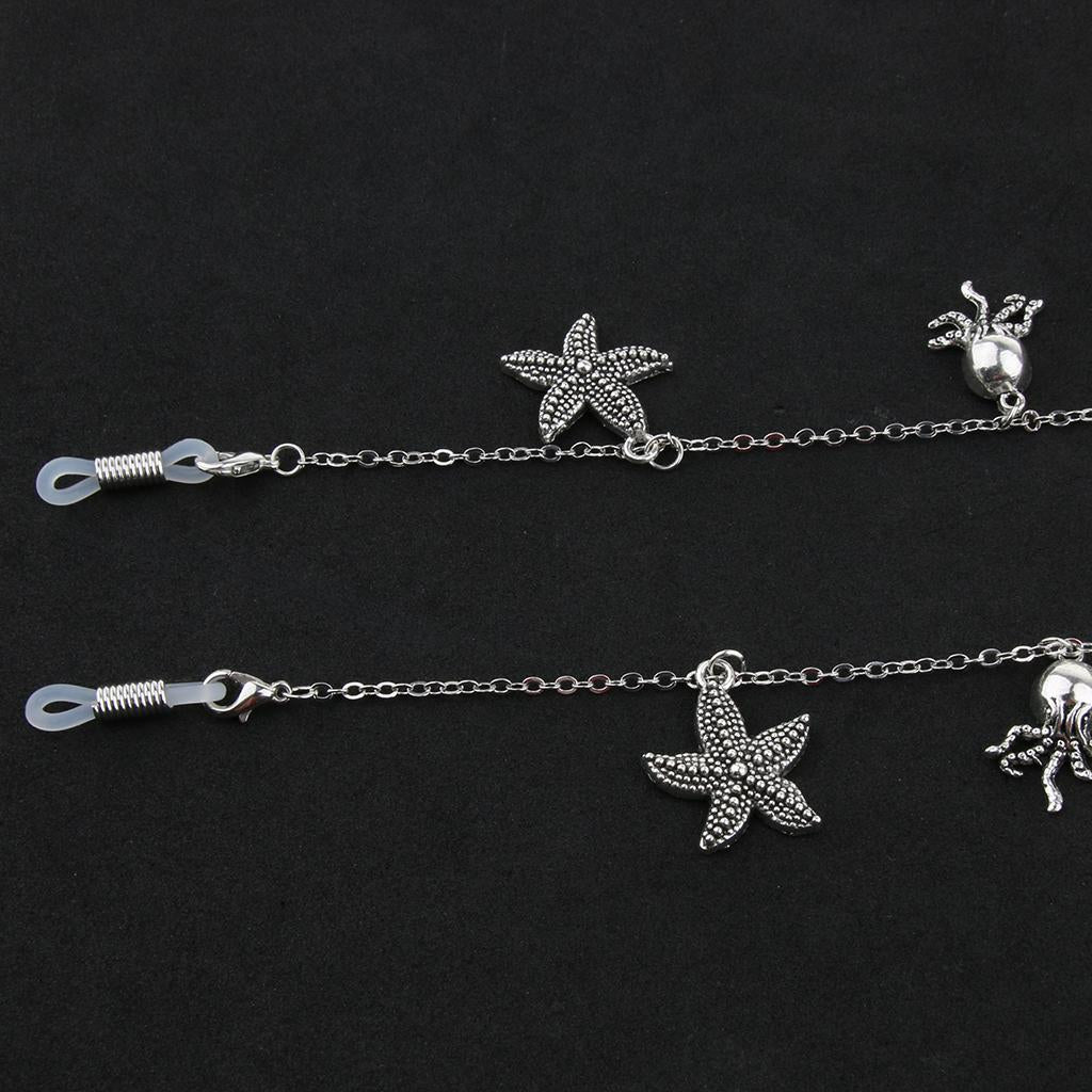 Metal Eyeglasses Glasses Sunglasses Holder Necklace Chain Cord Retainer