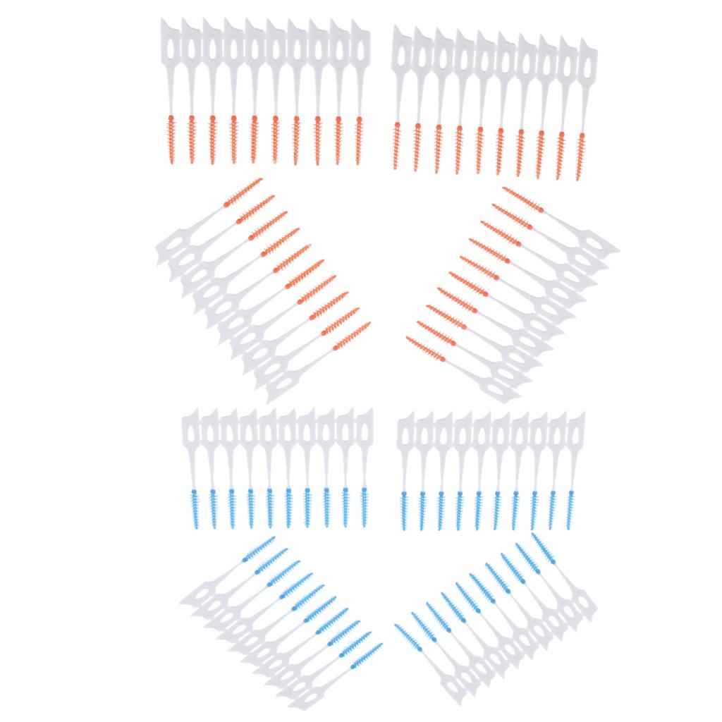 Interdental Cleaners (80 Pcs) Brushes Between Teeth, Tooth Cleaning Brush, Deep Clean Toothpicks