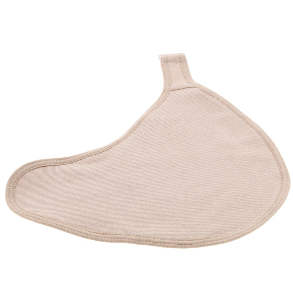 Right Breast Sweat Pads Women Silicone Breast Forms Cotton Protect Pocket S